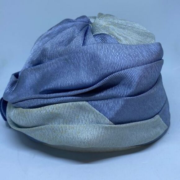 Vintage Blue Two-Tone Hat - Picture 4 of 10